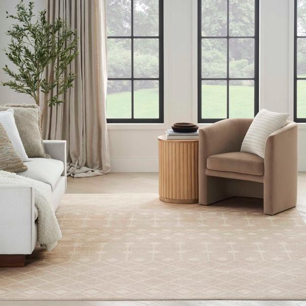 Nourison Grafix Beige Indoor Only Moroccan Rug GRF37 Home