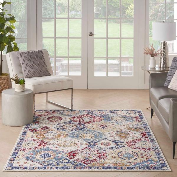 Nourison Grafix Colorful Vintage Persian Rug GRF31 Home