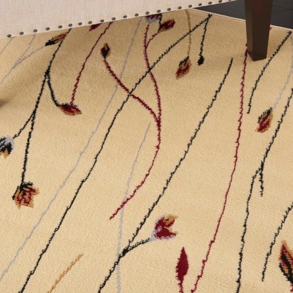 Nourison Grafix Contemporary Floral Cream Rug GRF15 Home