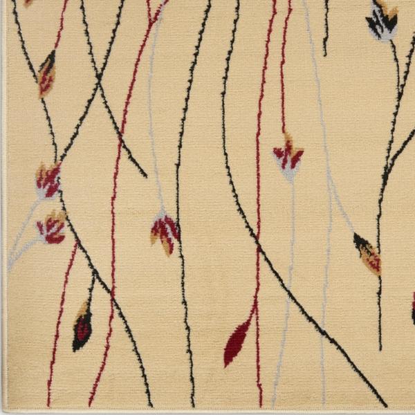 nourison Grafix Contemporary Floral Cream Rug GRF15 Home