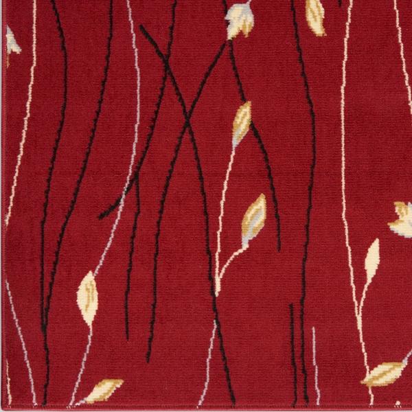 nourison Grafix Contemporary Floral Red Rug GRF15 Home