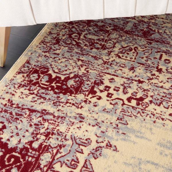 Nourison Grafix Distressed Persian Cream/Red Rug GRF14 Home