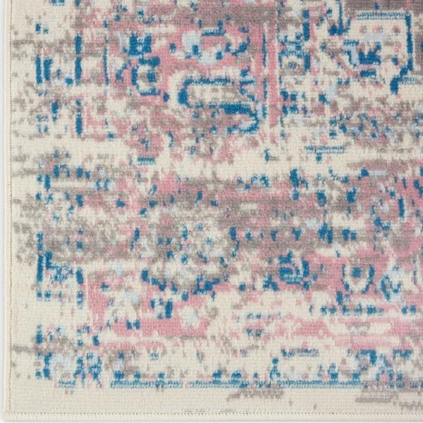 nourison Grafix Distressed Persian Ivory/Pink Rug GRF14 Home