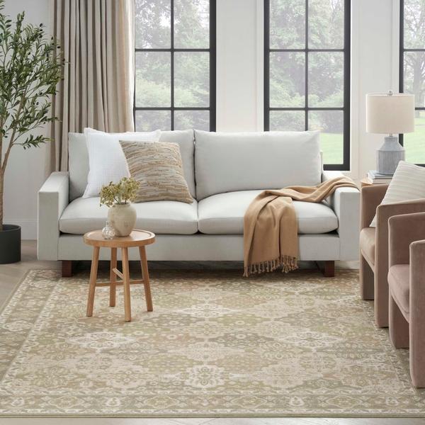 Nourison Grafix Green Indoor Only Persian Rug GRF31