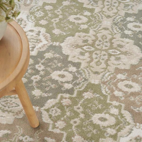 Nourison Grafix Green Indoor Only Persian Rug GRF31