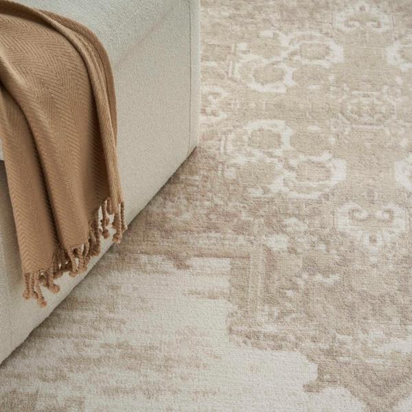 Nourison Grafix Ivory Beige Indoor Only Persian Rug GRF14 Home