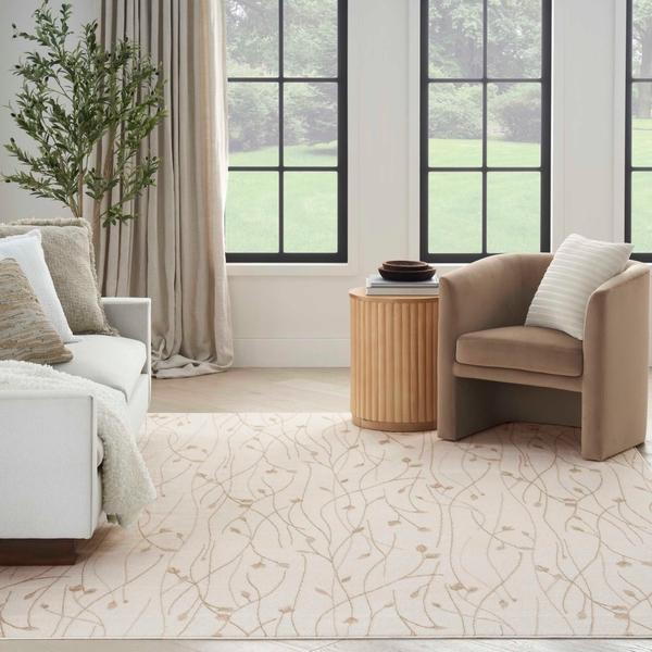 Nourison Grafix Ivory Beige Indoor Only Persian Rug GRF15 Home