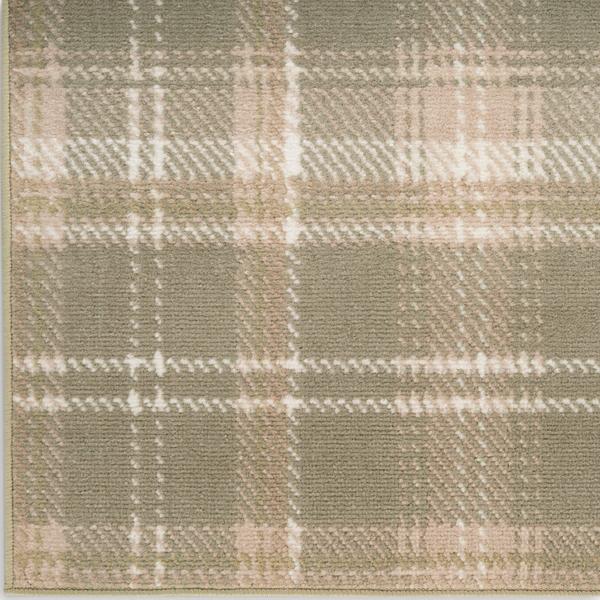 nourison Grafix Olive Indoor only Plaid Rug GRF03 Home