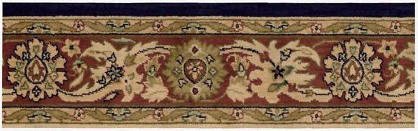 Nourison GRAND PARTERRE GRAND KASHAN PT05 MIDNIGHT BORDER BROADLOOM CARPET