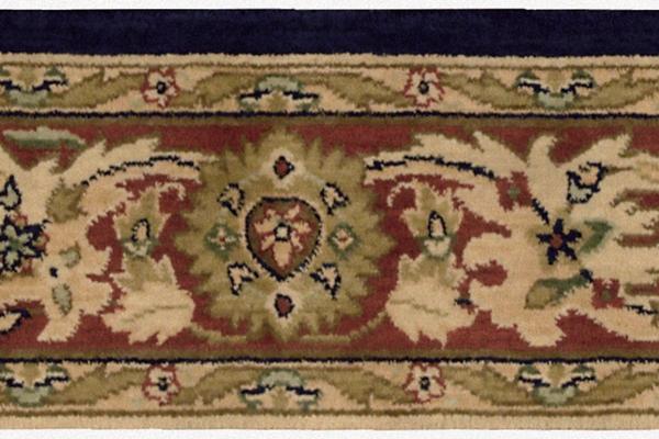 nourison GRAND PARTERRE GRAND KASHAN PT05 MIDNIGHT BORDER BROADLOOM CARPET