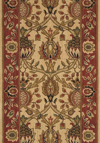 nourison GRAND PARTERRE GRAND MOGHUL PT04 BEIGE RUNNER BROADLOOM CARPET