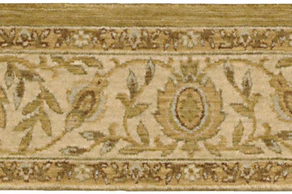 nourison GRAND PARTERRE GRAND MOGHUL PT04 GOLD BORDER BROADLOOM CARPET
