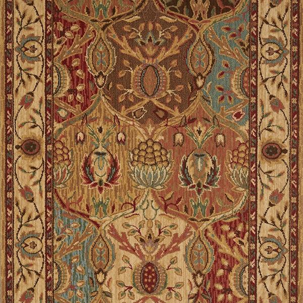 Nourison GRAND PARTERRE GRAND MOGHUL PT04 PANEL RUNNER BROADLOOM CARPET