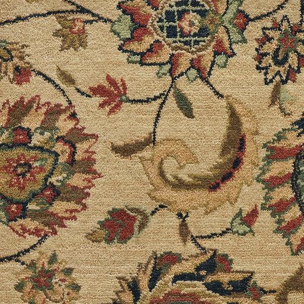 nourison GRAND PARTERRE KASHAN ELITE PT01 BEIGE BROADLOOM BROADLOOM CARPET