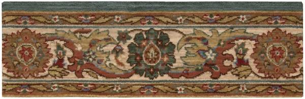 Nourison GRAND PARTERRE KASHAN ELITE PT01 BLUE BORDER BROADLOOM CARPET