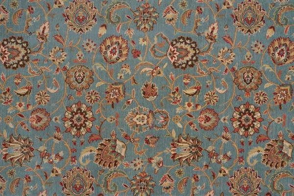 Nourison GRAND PARTERRE KASHAN ELITE PT01 BLUE BROADLOOM BROADLOOM CARPET