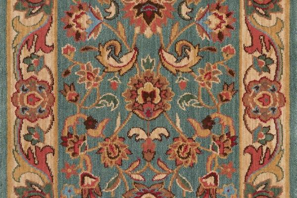 Nourison GRAND PARTERRE KASHAN ELITE PT01 BLUE RUNNER BROADLOOM CARPET