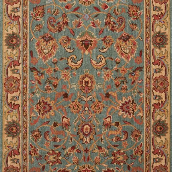 Nourison GRAND PARTERRE KASHAN ELITE PT01 BLUE RUNNER BROADLOOM CARPET