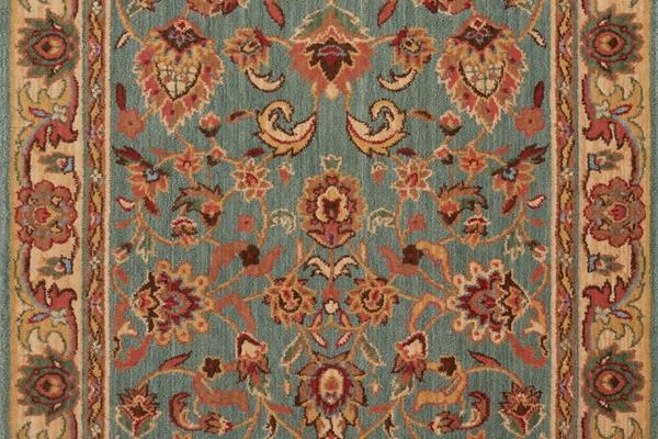 Nourison GRAND PARTERRE KASHAN ELITE PT01 BLUE RUNNER BROADLOOM CARPET