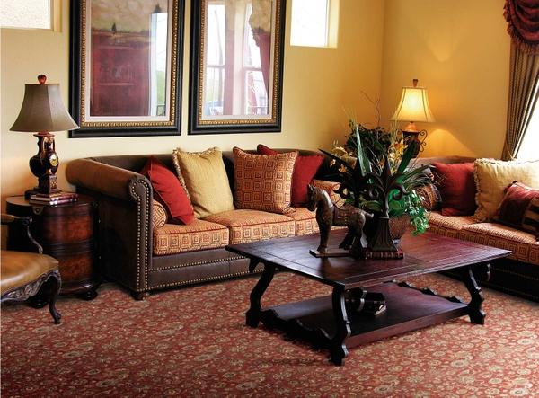 Nourison GRAND PARTERRE KASHAN ELITE PT01 CAYENNE BROADLOOM BROADLOOM CARPET