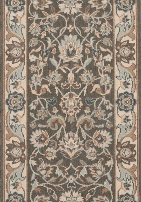 nourison GRAND PARTERRE KASHAN ELITE PT01 DARK ROAST RUNNER