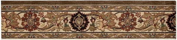 Nourison GRAND PARTERRE KASHAN ELITE PT01 KHAKI BORDER BROADLOOM CARPET
