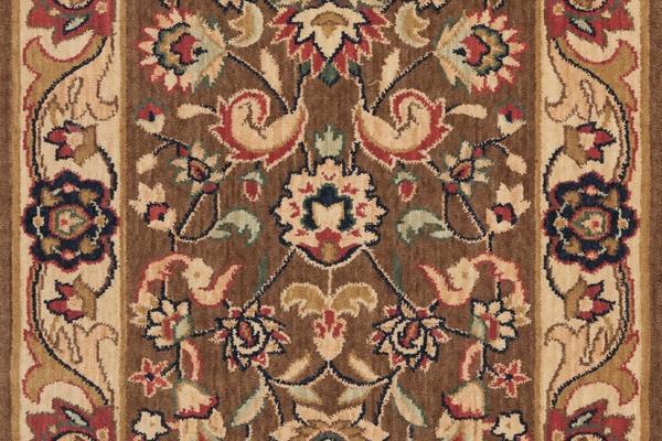 Nourison GRAND PARTERRE KASHAN ELITE PT01 KHAKI RUNNER BROADLOOM CARPET