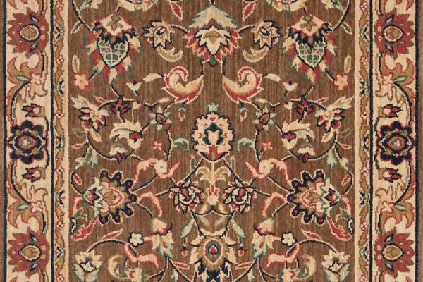 Nourison GRAND PARTERRE KASHAN ELITE PT01 KHAKI RUNNER BROADLOOM CARPET