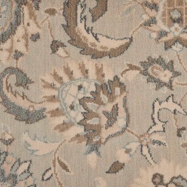 nourison GRAND PARTERRE KASHAN ELITE PT01 MIST BROADLOOM