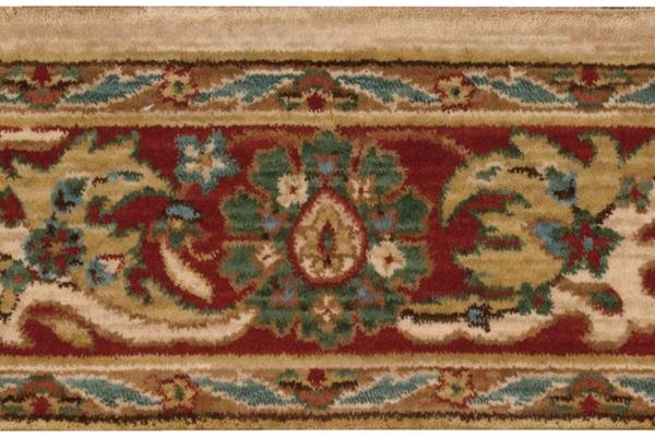 Nourison GRAND PARTERRE KASHAN ELITE PT01 NATURAL BORDER BROADLOOM CARPET