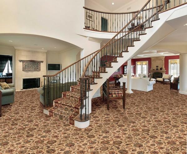 Nourison GRAND PARTERRE KASHAN ELITE PT01 NATURAL BROADLOOM BROADLOOM CARPET