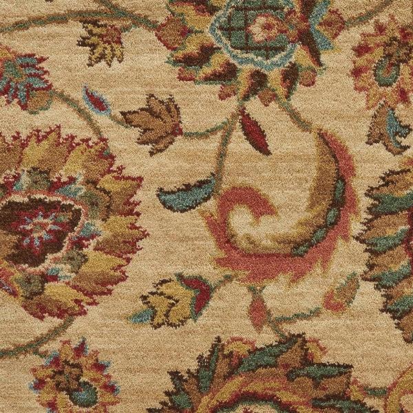 nourison GRAND PARTERRE KASHAN ELITE PT01 NATURAL BROADLOOM BROADLOOM CARPET