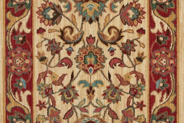 Nourison GRAND PARTERRE KASHAN ELITE PT01 NATURAL RUNNER BROADLOOM CARPET