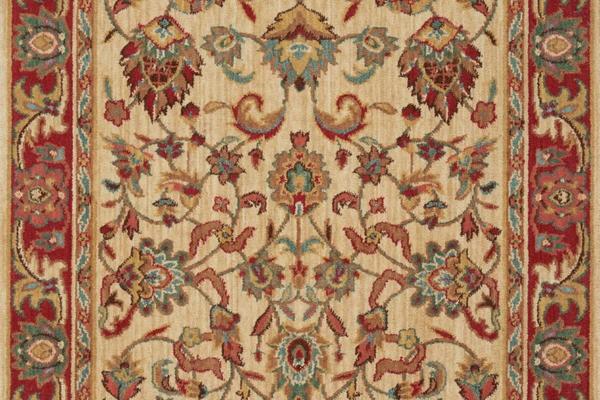 Nourison GRAND PARTERRE KASHAN ELITE PT01 NATURAL RUNNER BROADLOOM CARPET