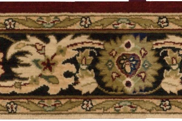 Nourison GRAND PARTERRE KASHAN ELITE PT01 RED BORDER BROADLOOM CARPET