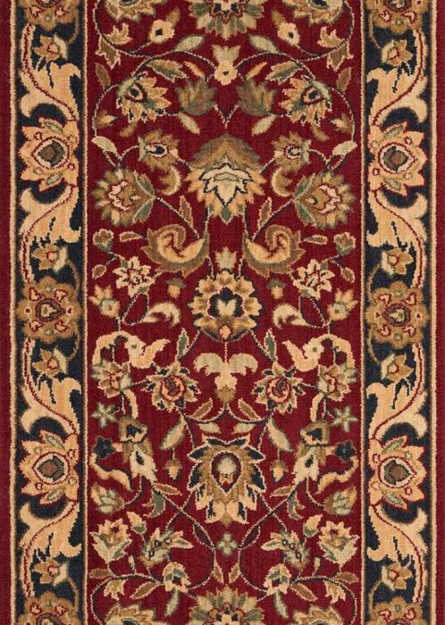 nourison GRAND PARTERRE KASHAN ELITE PT01 RED RUNNER BROADLOOM CARPET