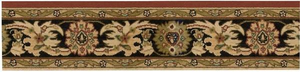 Nourison GRAND PARTERRE KASHAN ELITE PT01 RUST BORDER BROADLOOM CARPET