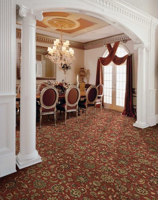 Nourison GRAND PARTERRE KASHAN ELITE PT01 RUST BROADLOOM BROADLOOM CARPET