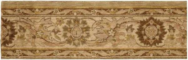 nourison GRAND PARTERRE KASHAN ELITE PT01 SAGE BORDER BROADLOOM CARPET