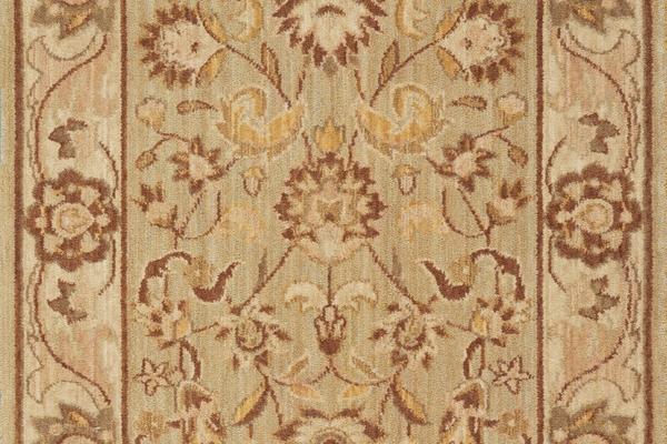 Nourison GRAND PARTERRE KASHAN ELITE PT01 SAGE RUNNER BROADLOOM CARPET