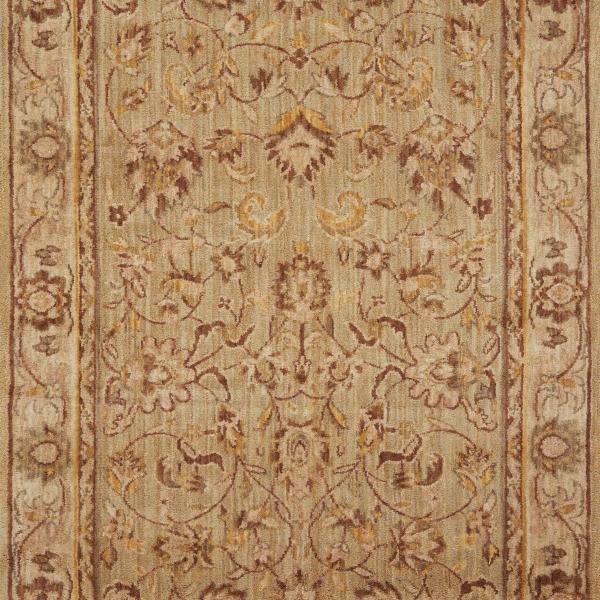 Nourison GRAND PARTERRE KASHAN ELITE PT01 SAGE RUNNER BROADLOOM CARPET