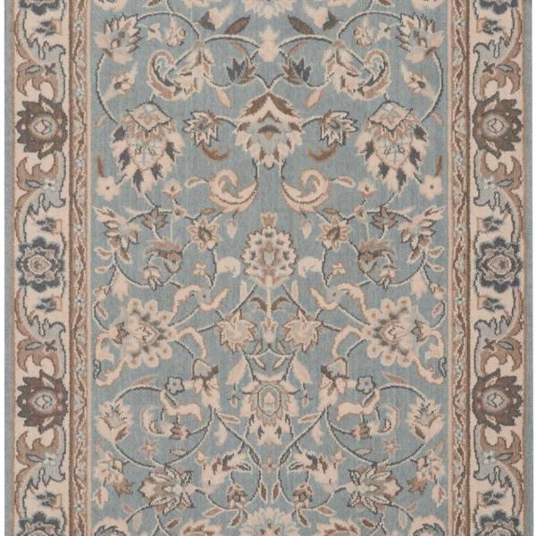 nourison GRAND PARTERRE KASHAN ELITE PT01 SKY RUNNER