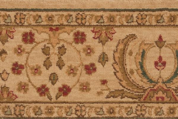 nourison GRAND PARTERRE SAROUK PT02 BEIGE BORDER BROADLOOM CARPET