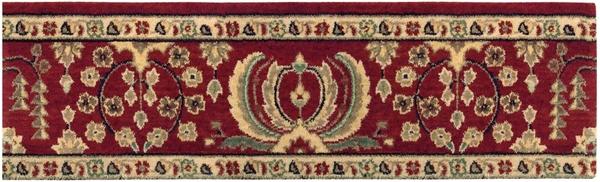 Nourison GRAND PARTERRE SAROUK PT02 BURGUNDY BORDER BROADLOOM CARPET
