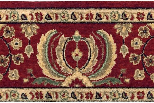 nourison GRAND PARTERRE SAROUK PT02 BURGUNDY BORDER BROADLOOM CARPET