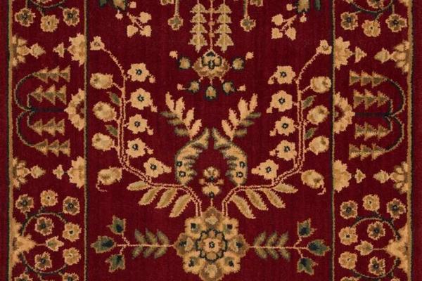 Nourison GRAND PARTERRE SAROUK PT02 BURGUNDY RUNNER BROADLOOM CARPET