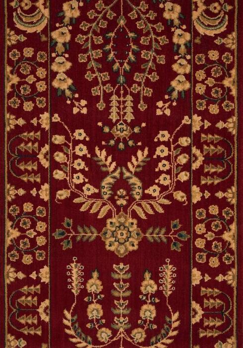 nourison GRAND PARTERRE SAROUK PT02 BURGUNDY RUNNER BROADLOOM CARPET