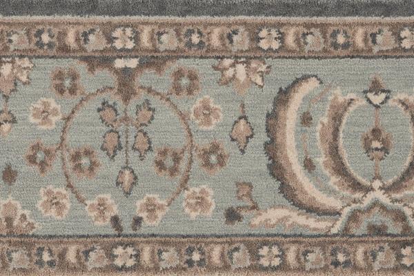 Nourison GRAND PARTERRE SAROUK PT02 GRAPHITE BORDER BROADLOOM CARPET