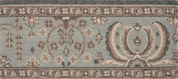 nourison GRAND PARTERRE SAROUK PT02 GRAPHITE BORDER BROADLOOM CARPET