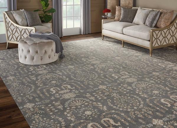 Nourison GRAND PARTERRE SAROUK PT02 GRAPHITE BROADLOOM BROADLOOM CARPET